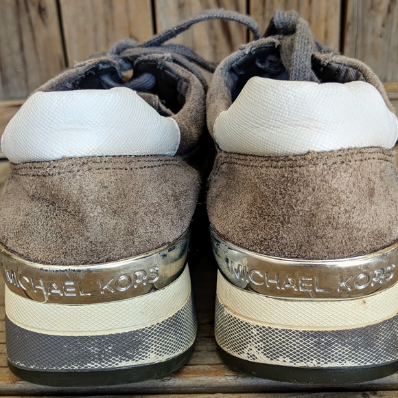 Michael Kors Allie Suede Trainers, Sz 7 - Picture 2 of 8